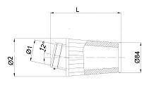 SA 12° inlet flange
